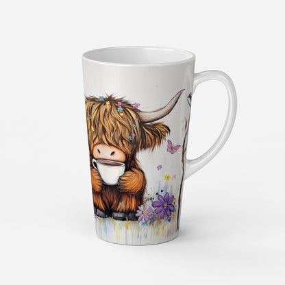 Personalised Mug | Latte Mug | Highland Cow | Large Mug | Coffee Cup | Cuppa Moo