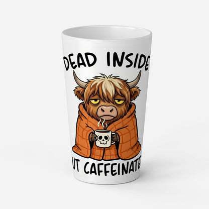 Personalised Mug | Latte Mug | Highland Cow | Christmas Mug| Coffee Cup | Dead Inside