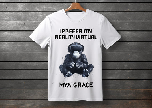 Birthday T-Shirt | Kids T-shirt | VR T-Shirt | Personalised T-Shirt | Made To Order | Gorilla