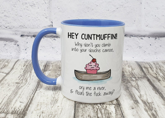 Naughty Mug | Novelty Mug | Funny Gifts | Adult Humour | Cuntmuffin | 10 Colour Choices