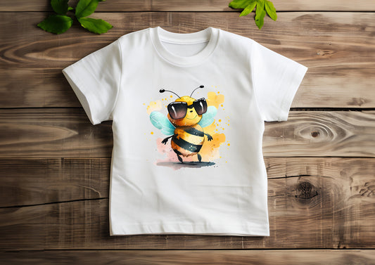 Bee T-shirt | Kids T-shirt | Cool Bee | Personalised T-Shirt | Made To Order