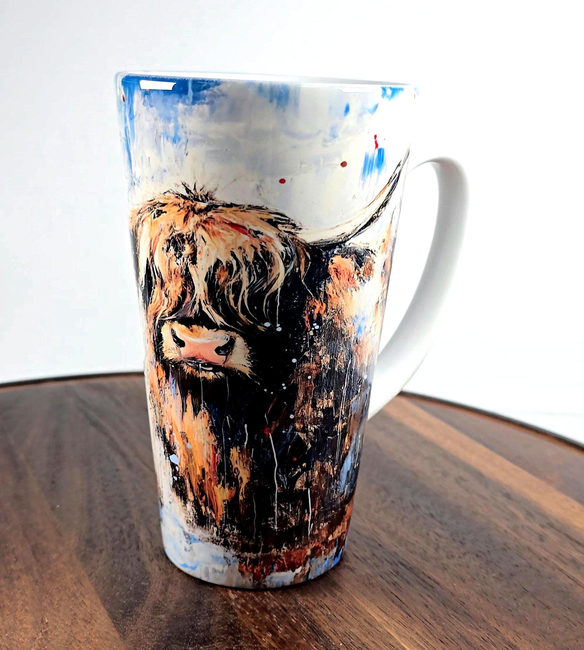Personalised Mug | Latte Mug | Highland Cow | Christmas Mug| Coffee Cup |