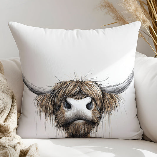 Highland Cow Cushion | Cushion | Made to Order | Highland Cow | I See Moo