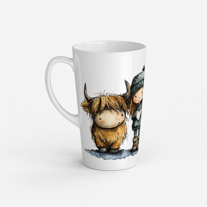 Personalised Mug | Latte Mug | Highland Cow | Christmas Mug| Coffee Cup | Me & Moo