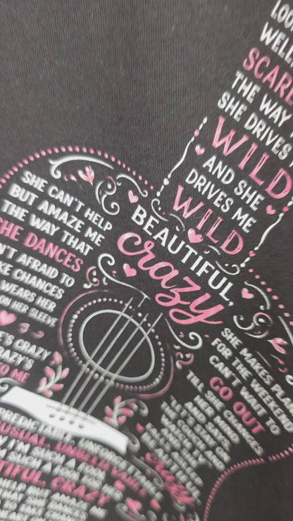 T-Shirt |Made to Order| Beautiful Crazy Guitar
