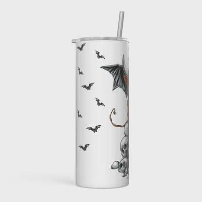 20oz Metal Tumbler with Straw l 20oz Tumbler | Travel Cup | Bottle | Highland Cow | Hallomoo