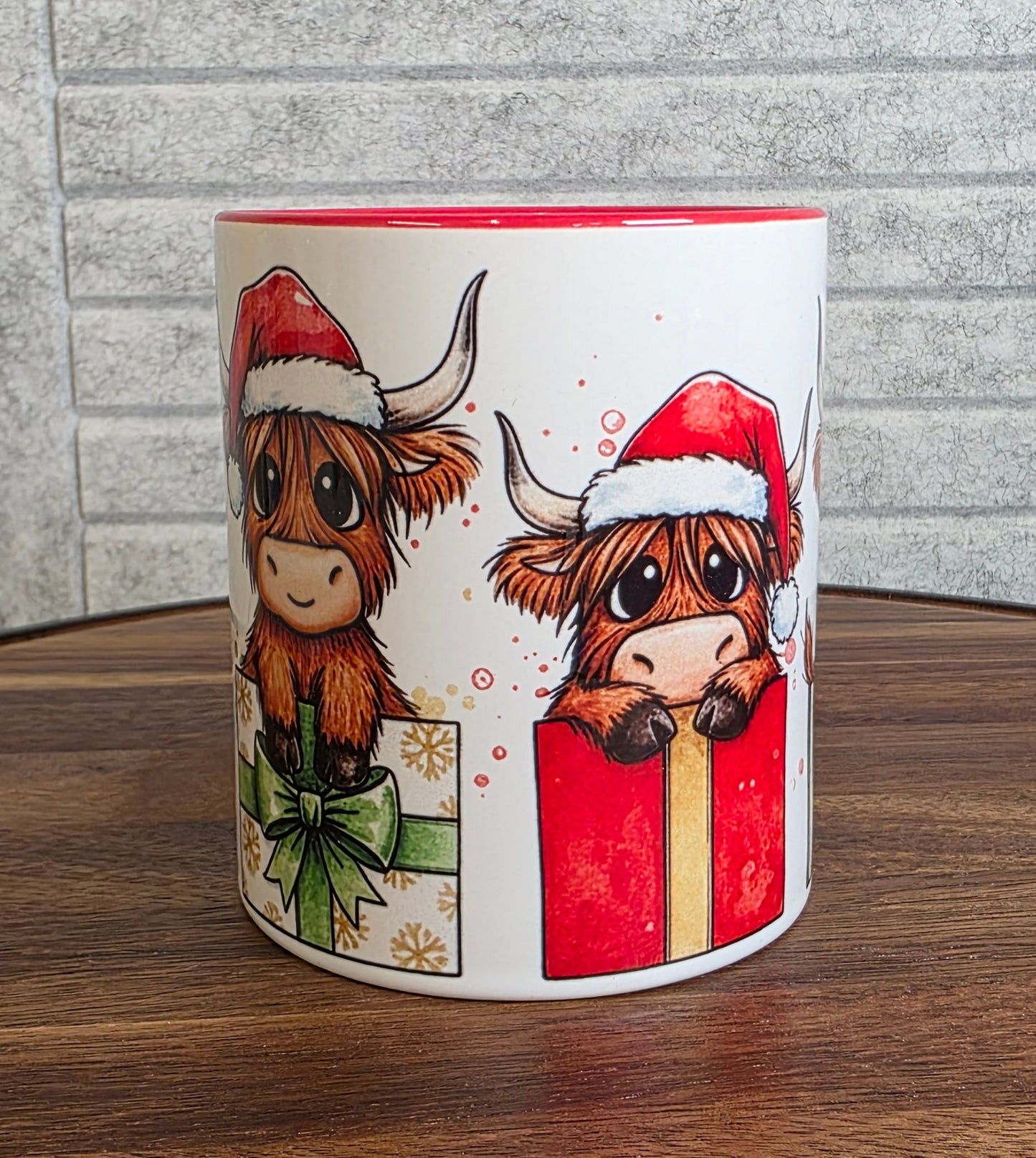 Highland Cow Ceramic Mug|  | Highland Cow Gift | Highland Cow | Personalised Mug| 10 Colour Choices | Christmas 4 Moo