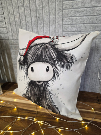 Highland Cow Cushion | Cushion | Made to Order | Highland Cow | Crimbo & Moo