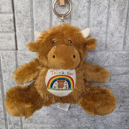 Highland Cow Keyring | End of Term Gift | Made to Order | Highland Cow | Thank You