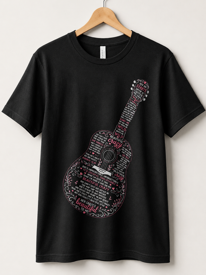 T-Shirt |Made to Order| Beautiful Crazy Guitar