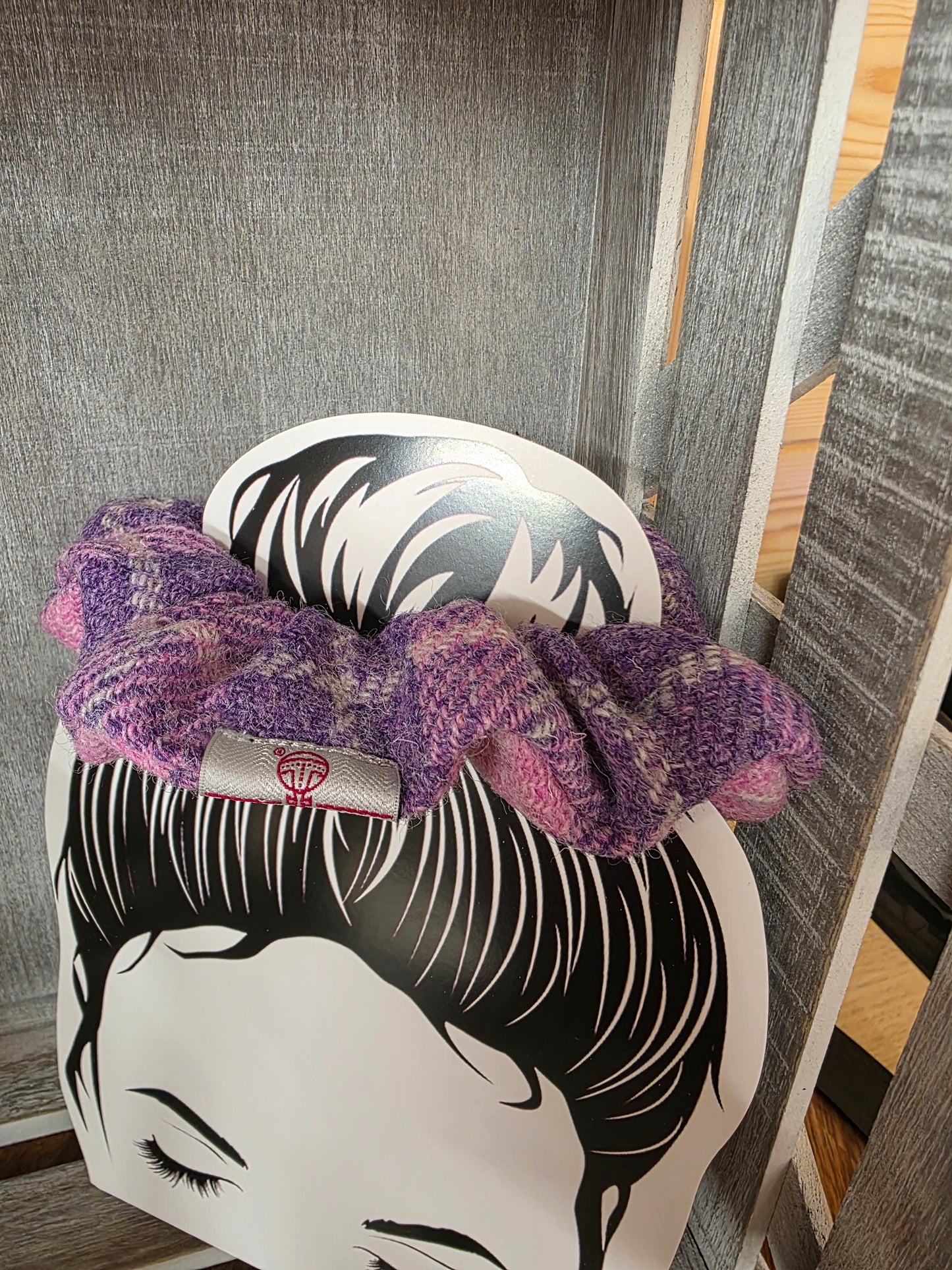 Scrunchie | Harris Tweed | Hair Accessories | Hair Tie | Luxury | Hair Bobble | Pink & Purple