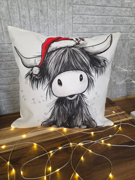 Highland Cow Cushion | Cushion | Made to Order | Highland Cow | Crimbo & Moo