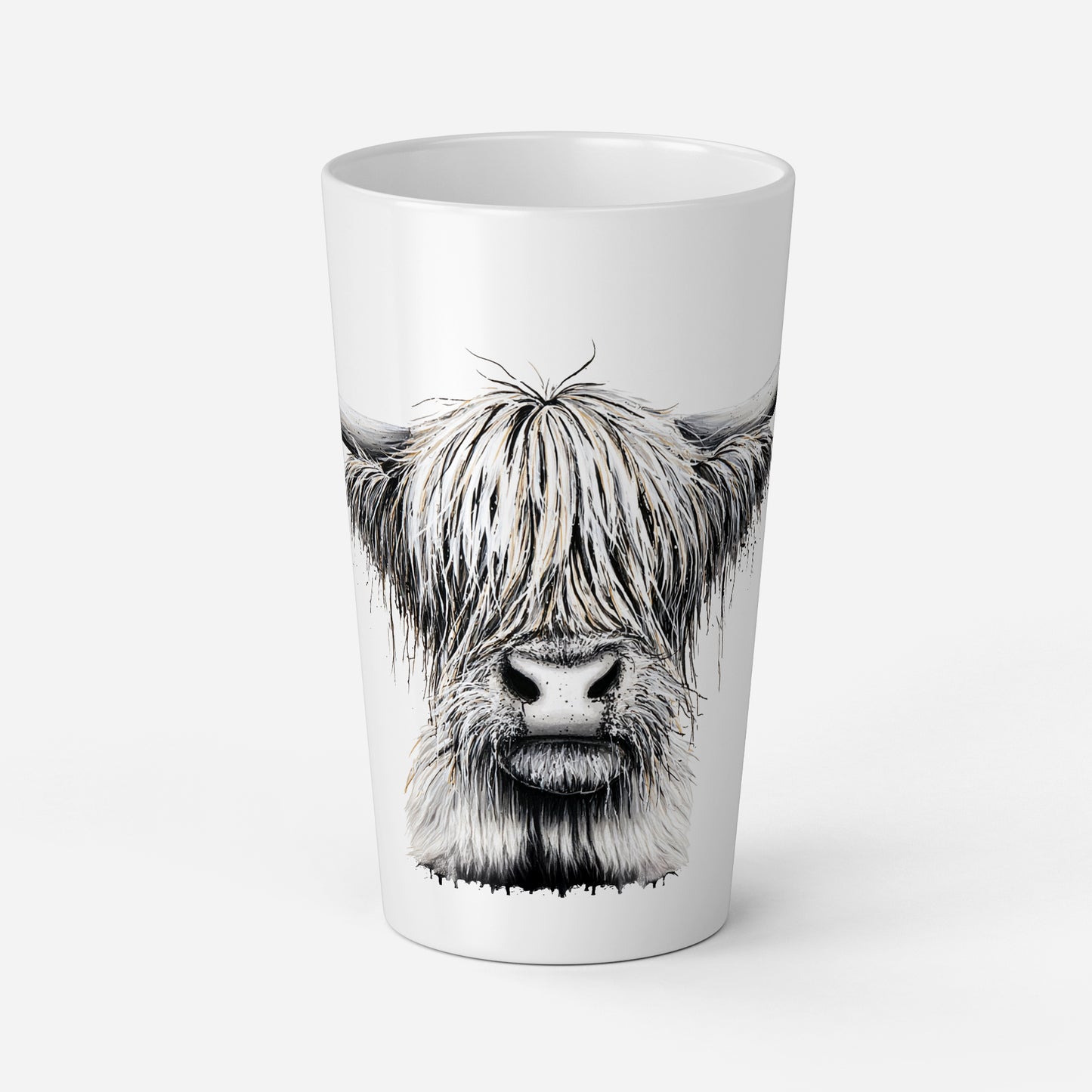 Personalised Mug | Latte Mug | Highland Cow | Christmas Mug| Coffee Cup | Splodge