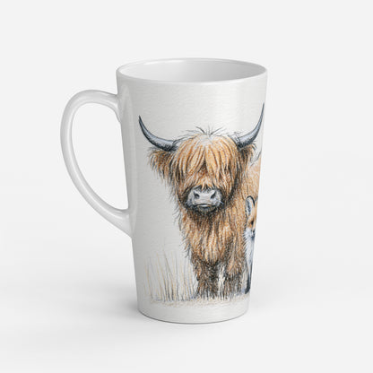 Personalised Mug | Latte Mug | Highland Cow |Coffee Cup | The Fox and the Moo