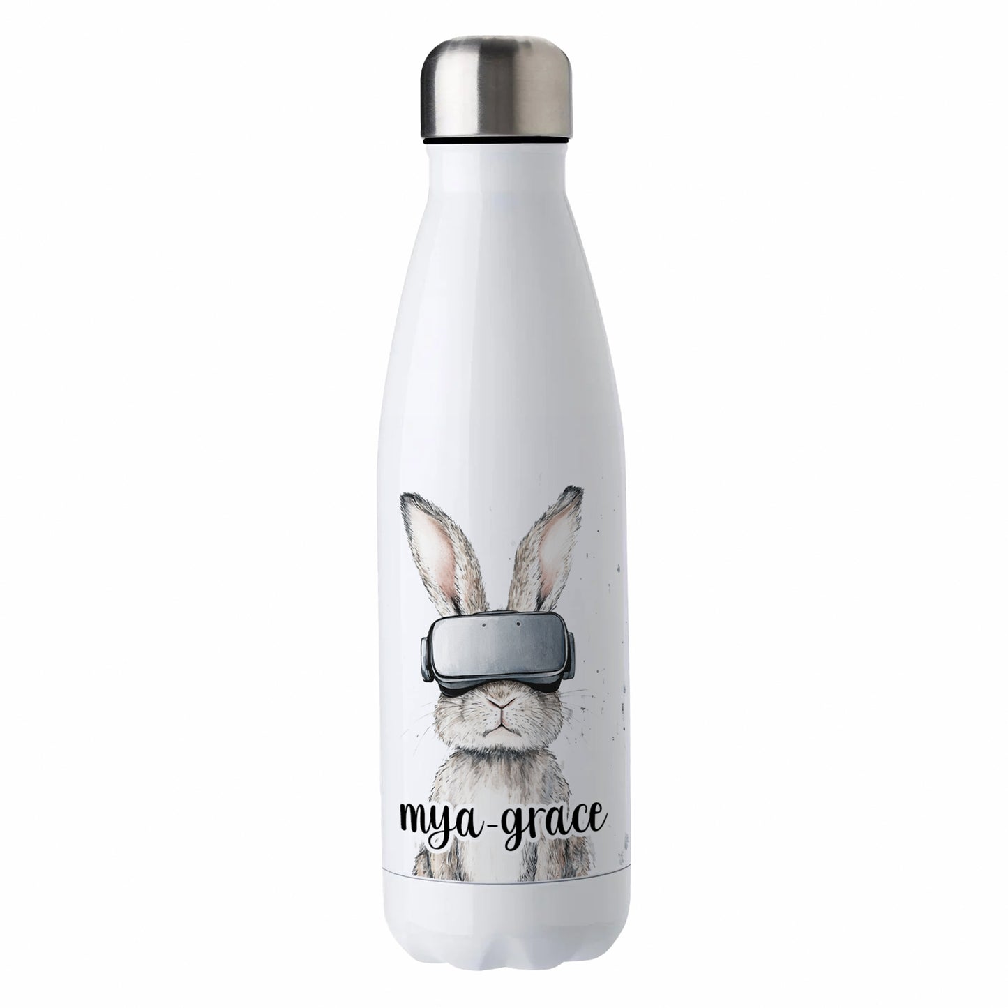 Personalised Water Bottle | 500ml | Hot/Cold | Custom Water Bottle | VR | VR Rabbit